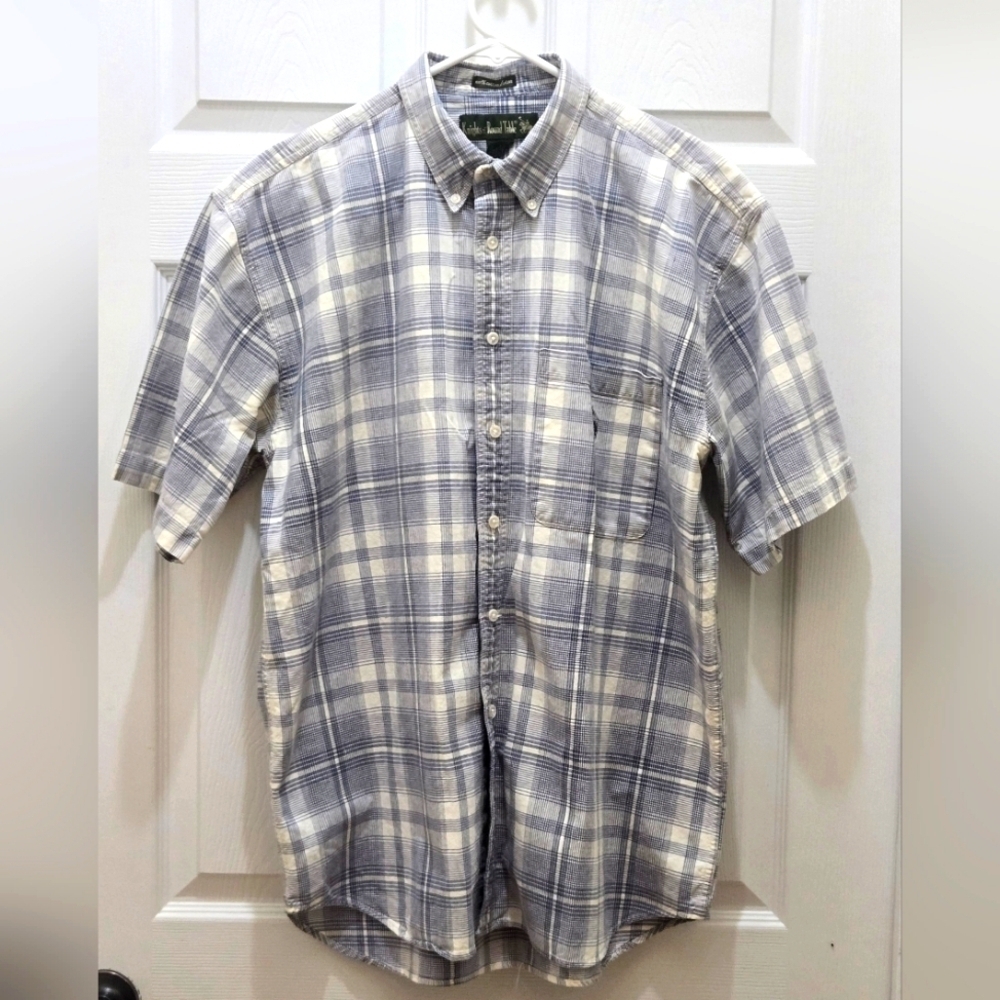 Knights of Round Table / Men's Short Sleeve Button Down Shirt / Size L